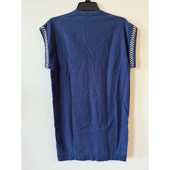 Signature8 Women’s Blue Embroidered Mini Dress Size Small - Picture 3 of 5